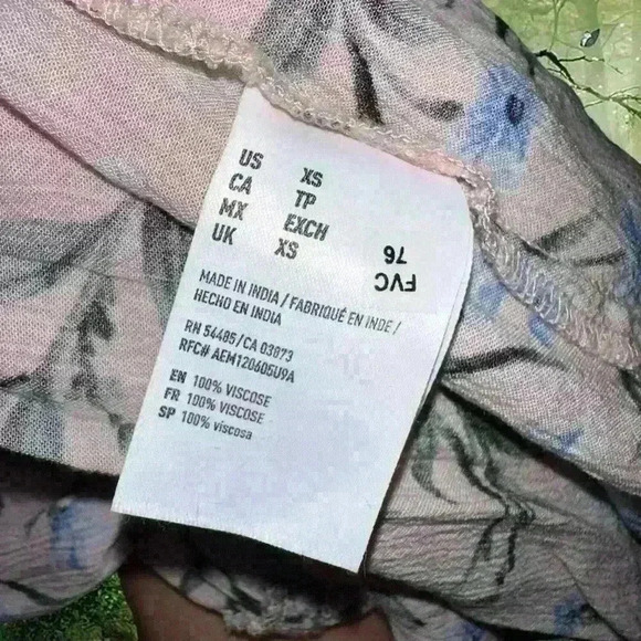 Boho Coquette American Eagle Baby Pink Floral Maxi Dress - Picture 8 of 10